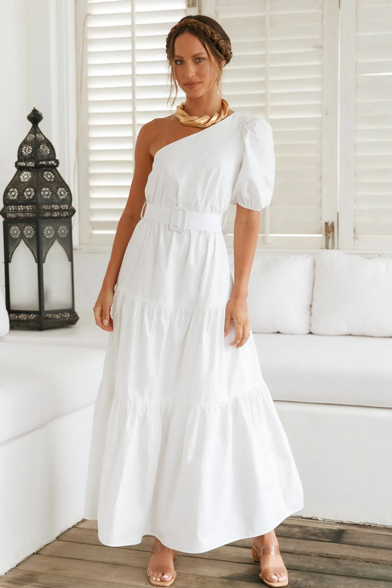 By The Waves Maxi Dress White