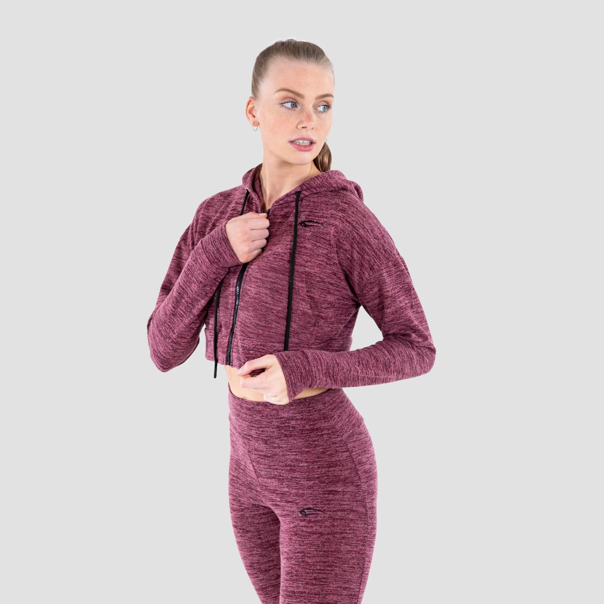 Crop Hoodie Cozy Evening
