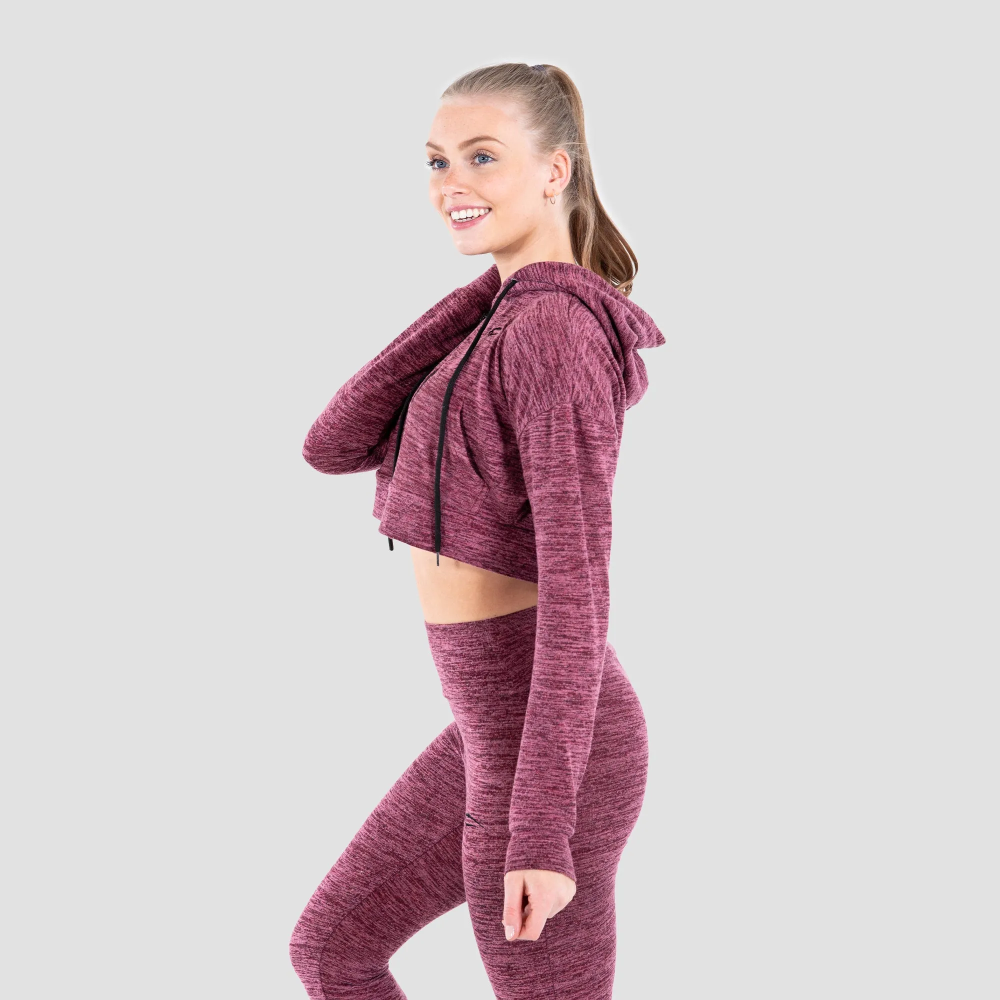 Crop Hoodie Cozy Evening