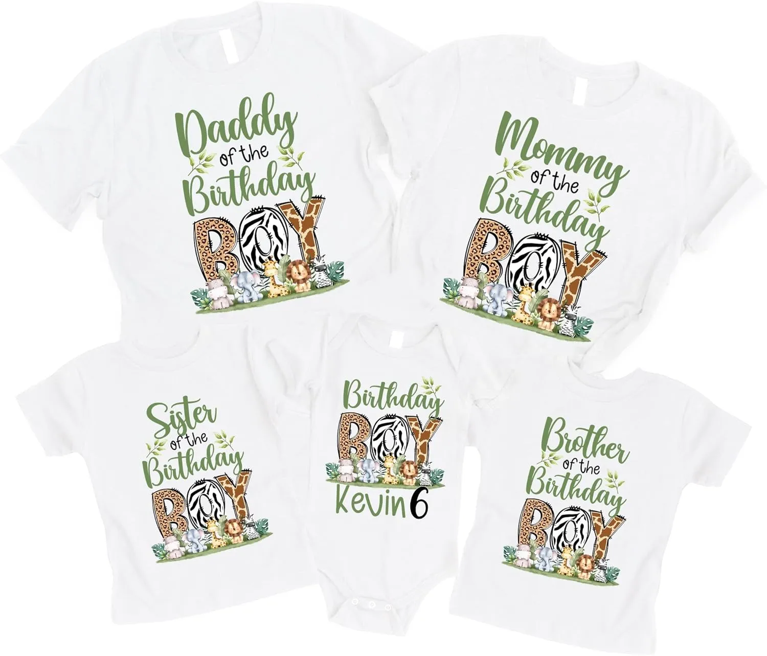Custom Jungle Birthday Shirt, Matching Family Safari Shirt, Zoo Birthday Shirt, Personalized Birthday Boy Shirt