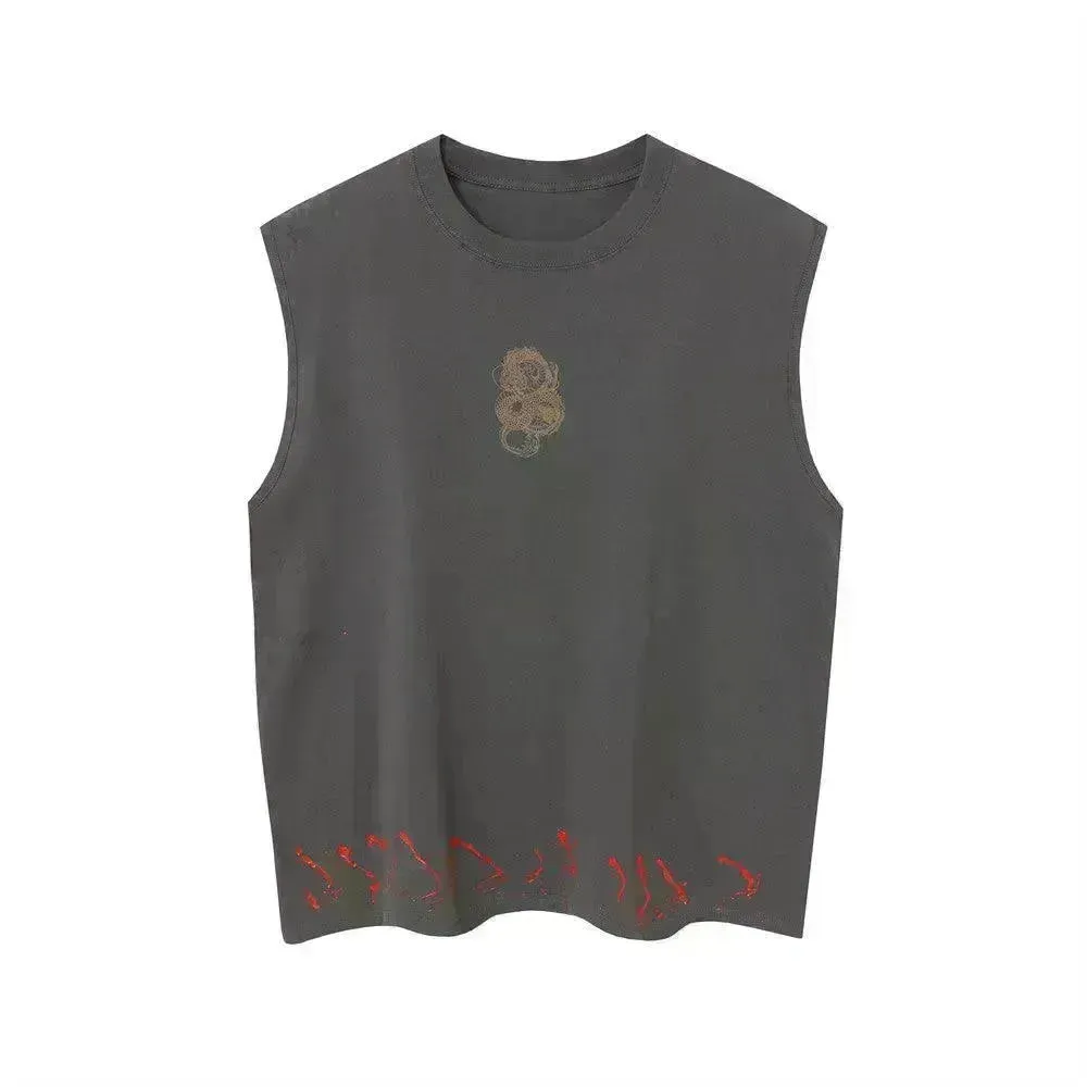 Dragon Totem Printed Waistcoat