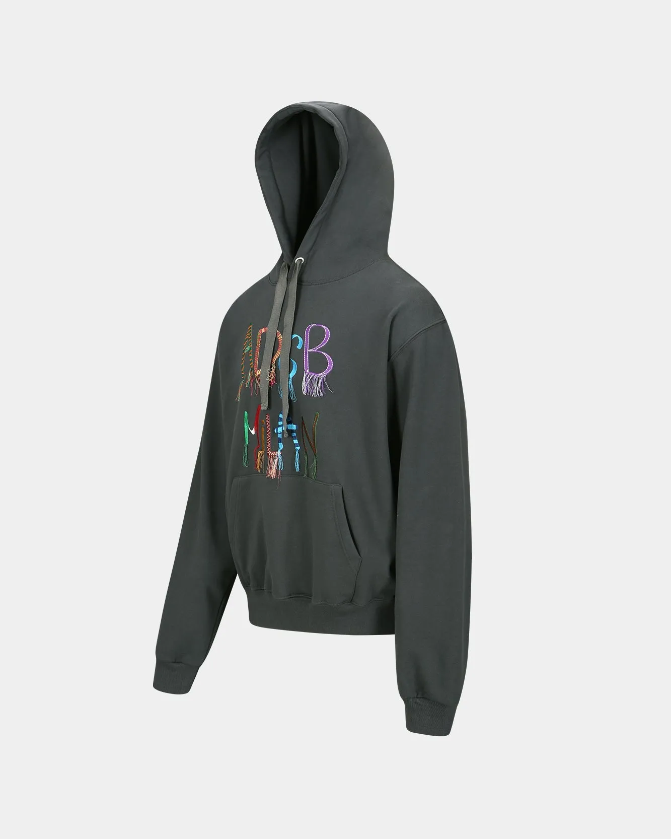 (ESSENTIAL) UNISEX ADSB MILAN EMBROIDERY HOODIE atb1148u(CHARCOAL)