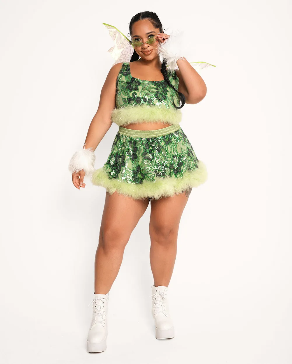 Forest Fairytale Marabou Skirt