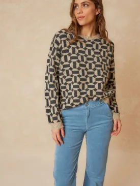 Geometric Jacquard Knit