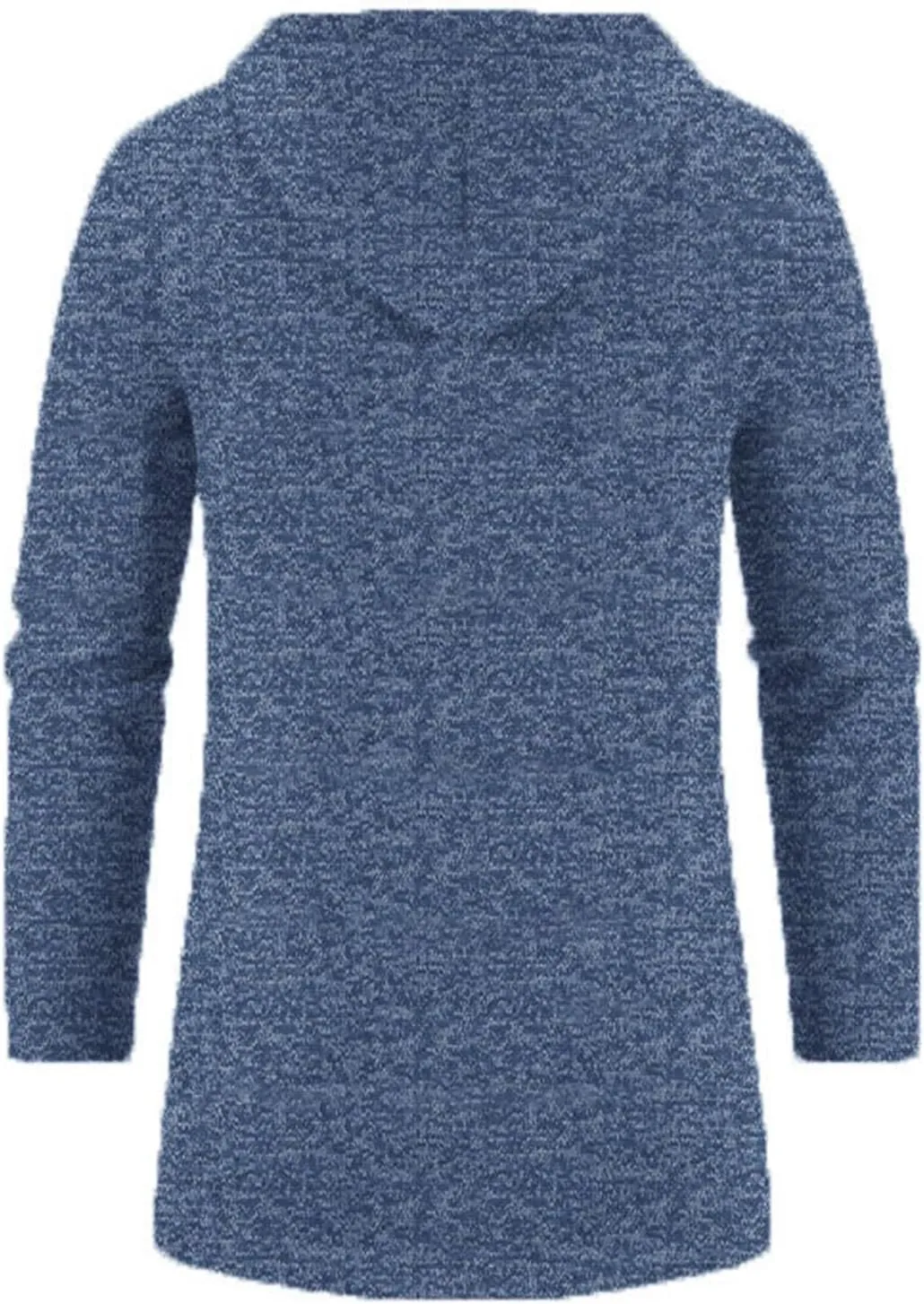 Mens Long Cardigan Jacket Thermal Loose Fit Casual Coat Hooded Drawstring Warm Sweaters Fashion Knitted Jackets