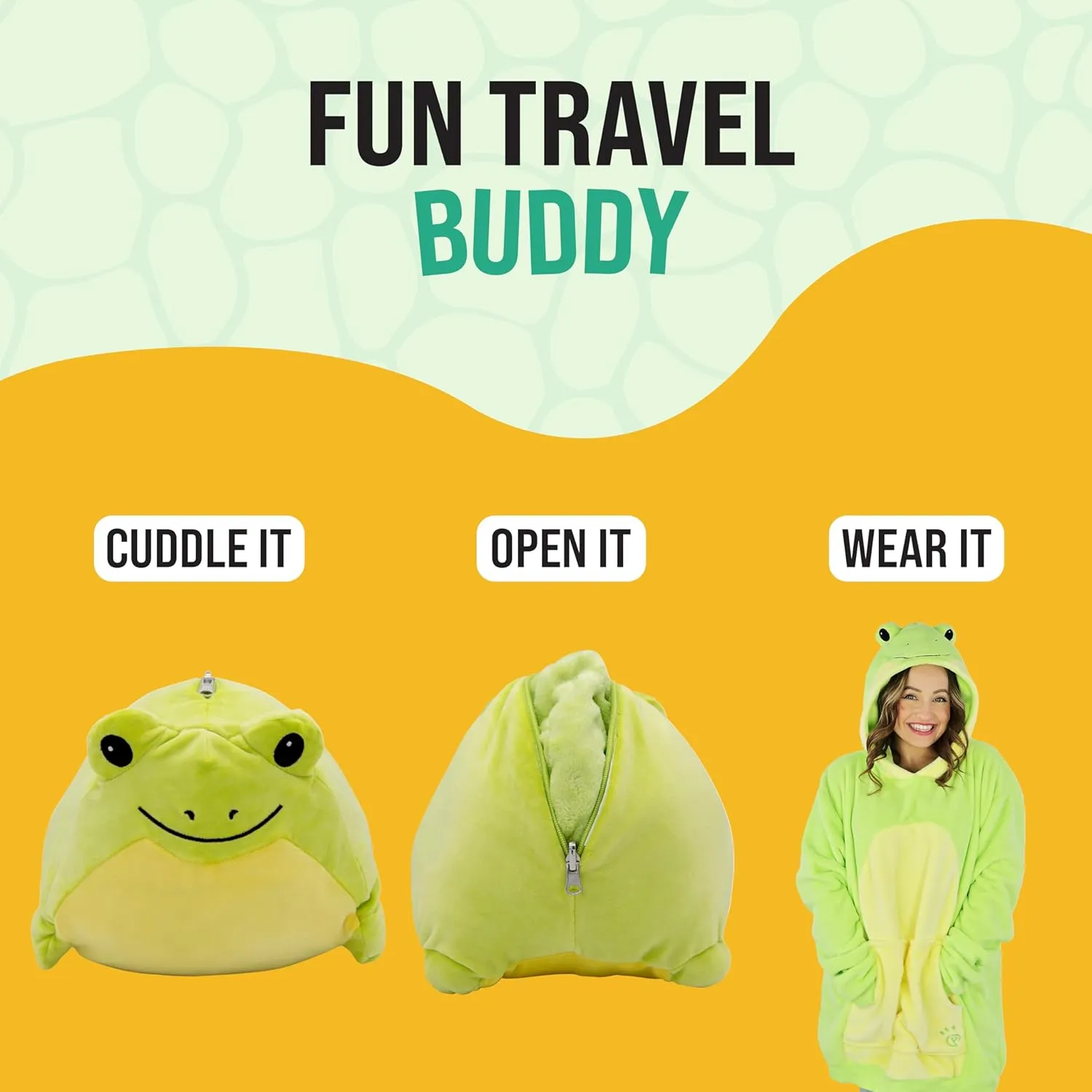 Plushible Wearable Blanket Hoodie, 2-in-1 Oversized Hoodie Blanket Pillow, Long Sleeve Sweatshirt Pocket, Cozy Holiday Gift