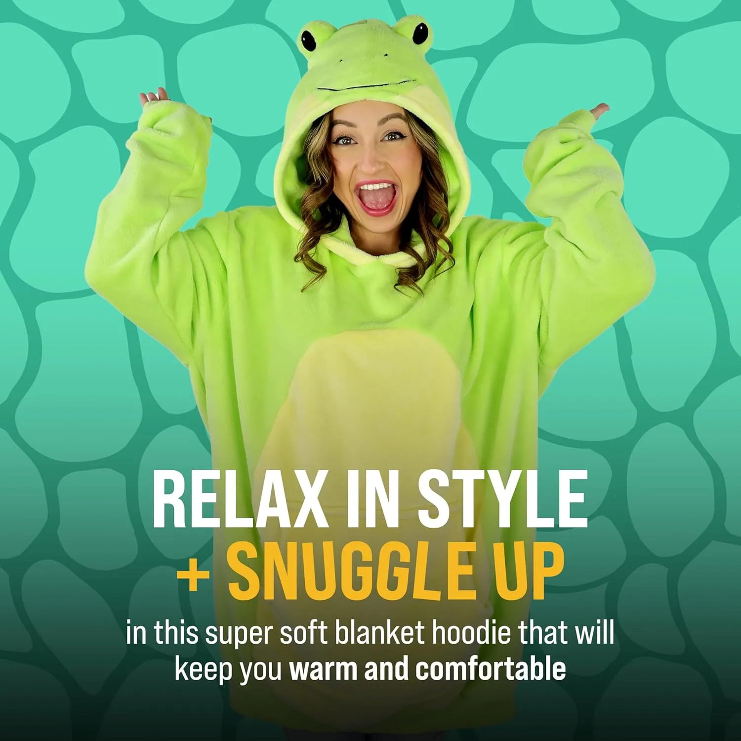 Plushible Wearable Blanket Hoodie, 2-in-1 Oversized Hoodie Blanket Pillow, Long Sleeve Sweatshirt Pocket, Cozy Holiday Gift