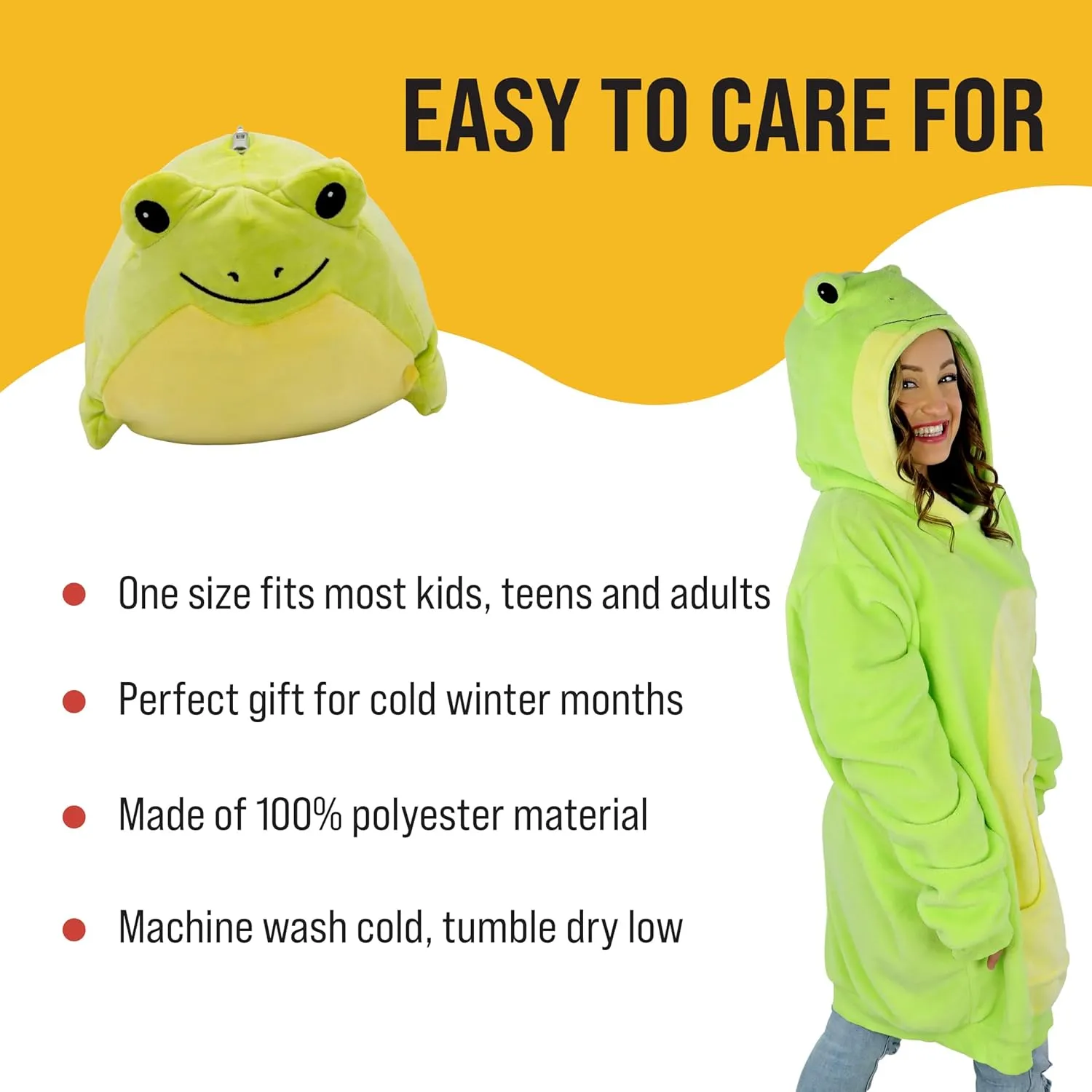 Plushible Wearable Blanket Hoodie, 2-in-1 Oversized Hoodie Blanket Pillow, Long Sleeve Sweatshirt Pocket, Cozy Holiday Gift