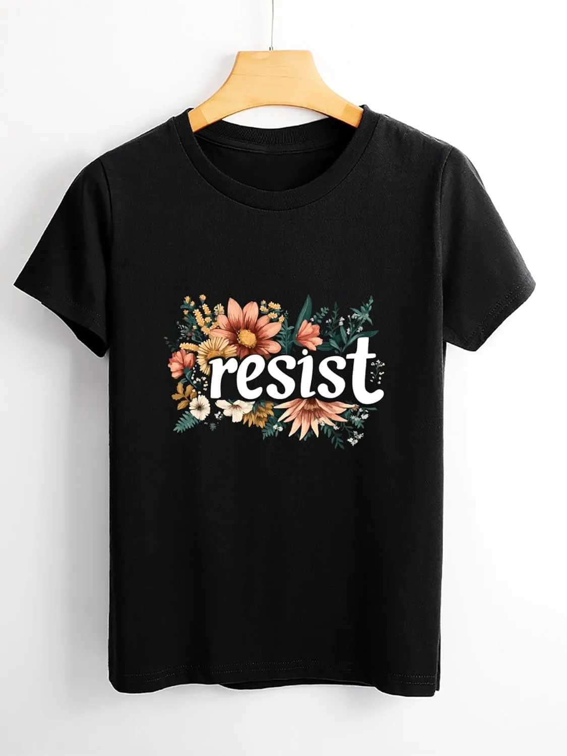 Resist T-Shirt for Women  Bold Graphic Protest Tee Streetwear Empowerment Shirt Activist Style Made in USA