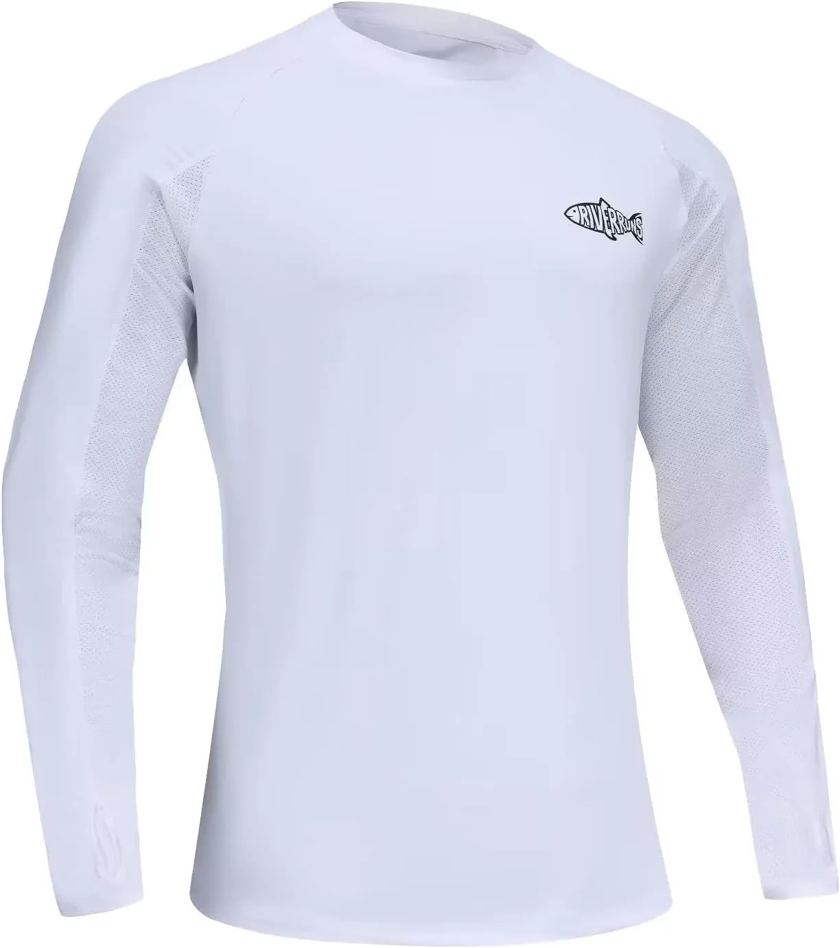 Riverruns Fishing T-Shirt Mens UPF 50  Sun Protection Fishing Shirt Short Sleeve Performance Tee #1006