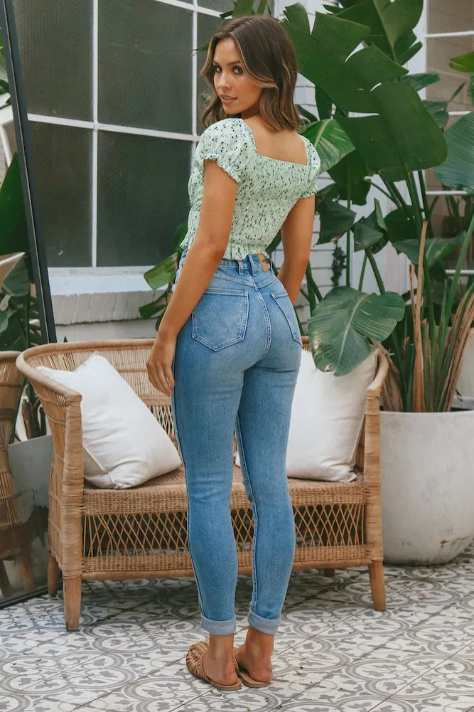 Secret To Your Love Crop Top Mint