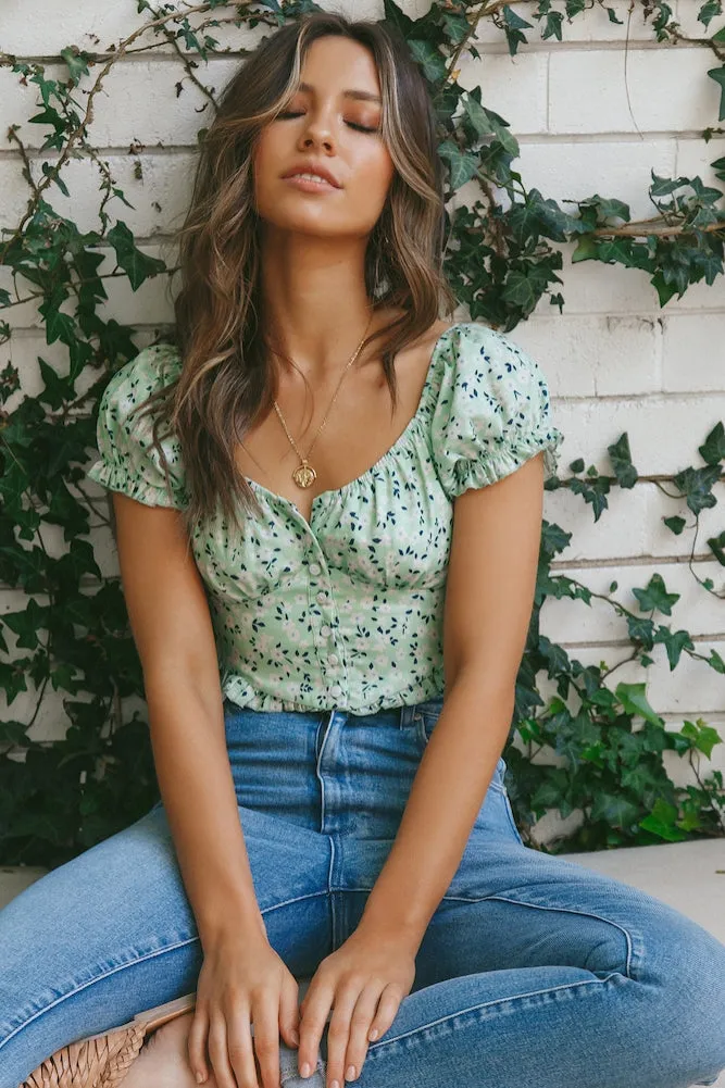 Secret To Your Love Crop Top Mint