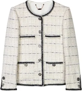 Women Elegant Comfortable Tweed Jacket French Age-Reducing Top Coat