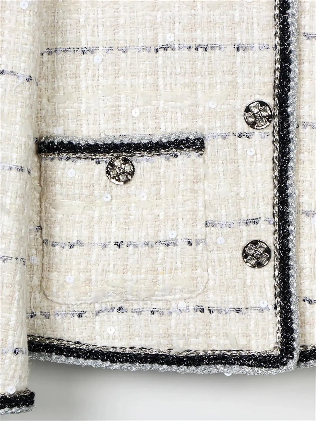 Women Elegant Comfortable Tweed Jacket French Age-Reducing Top Coat