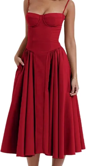 Y2k Dress Dress for Women Slip Dress Corset Dress Maxi Dress Drop Waist Dress Women Casual Dresses Vacation Dress